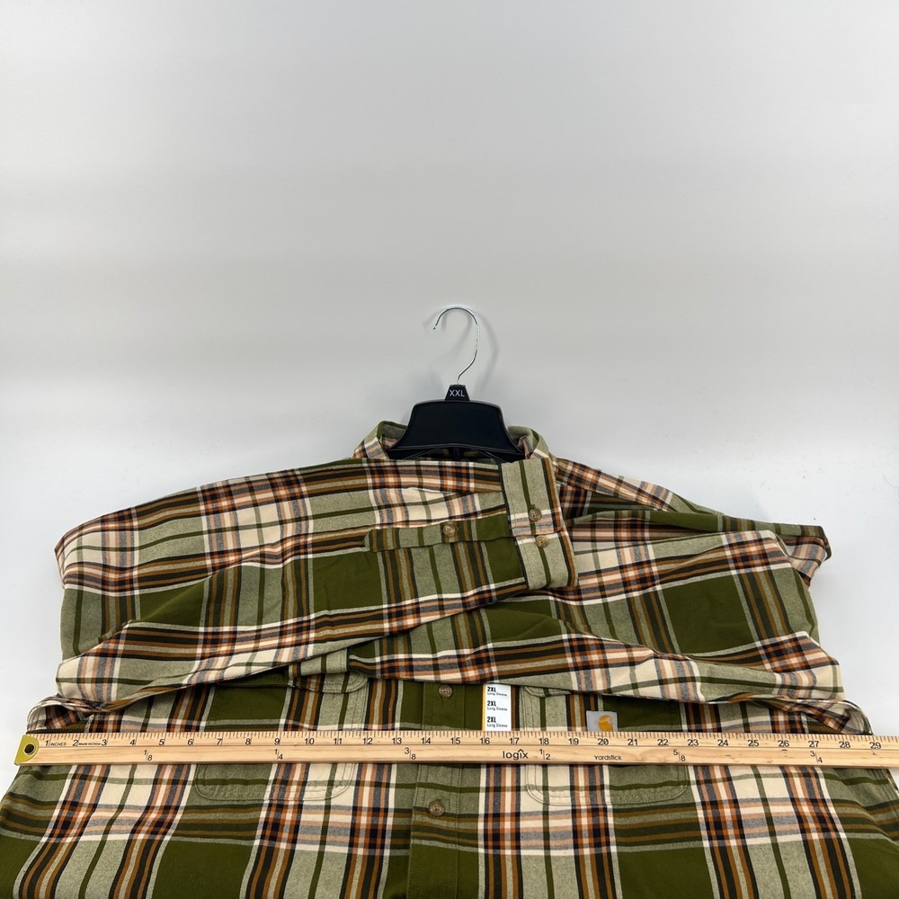 Carhartt 2XL Loose Fit Heavyweight Flannel Long Sleeve Shirt Men's New TW4451-M - Picture 6 of 8
